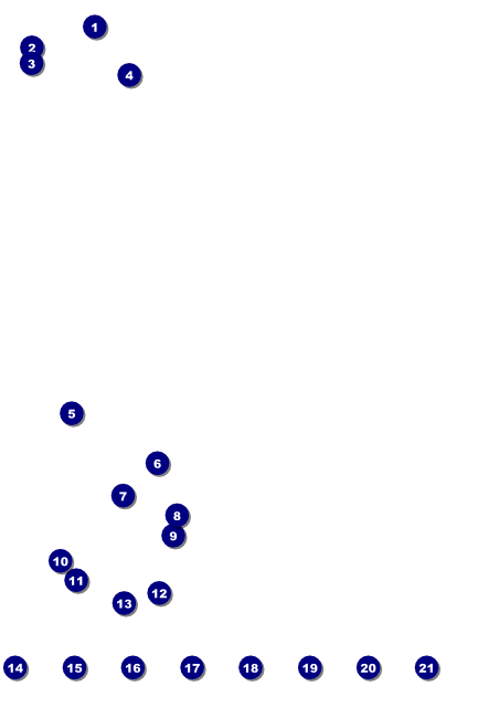 Demon Explosion Logo Poster Front Field Markers