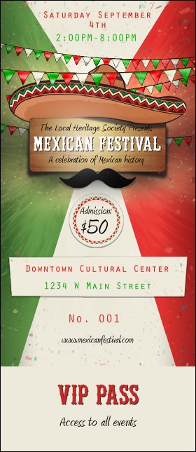 Mexican Fiesta VIP Pass Product Front