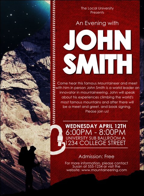 Mountaineering Invitation Product Front
