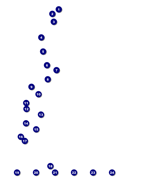 Movie Strip Logo Flyer Front Field Markers