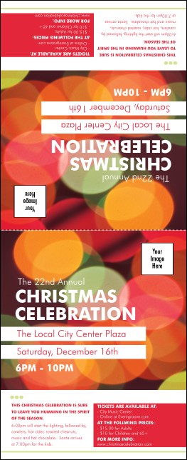 Holiday Lights Table Tent Product Front