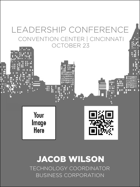 Conference Series: Skyline Economy Event Badge Product Front