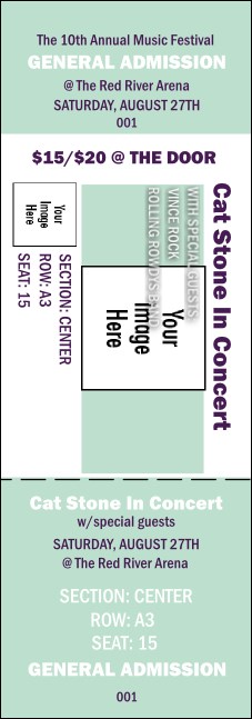 Big Logo Mint Reserved Event Ticket Product Front