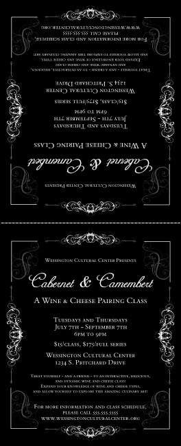 Black Tie Gala 2 Table Tent