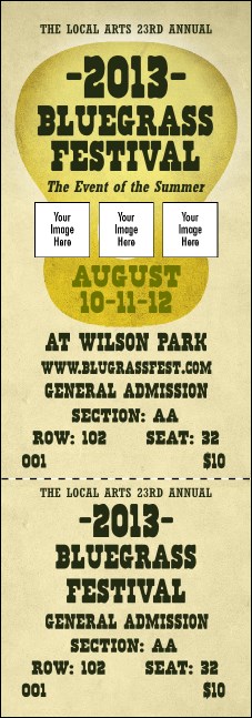 Guitar and Banjo Reserved Event Ticket Product Front