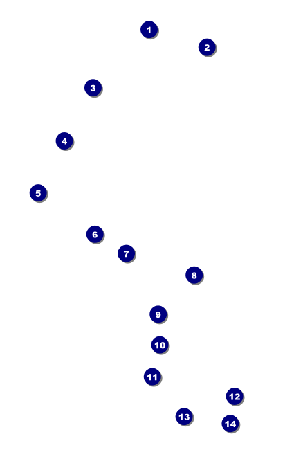 All Purpose Corners Black and White Drink Ticket Front Field Markers
