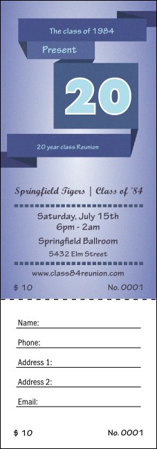 Reunion 3 Raffle Ticket Product Front