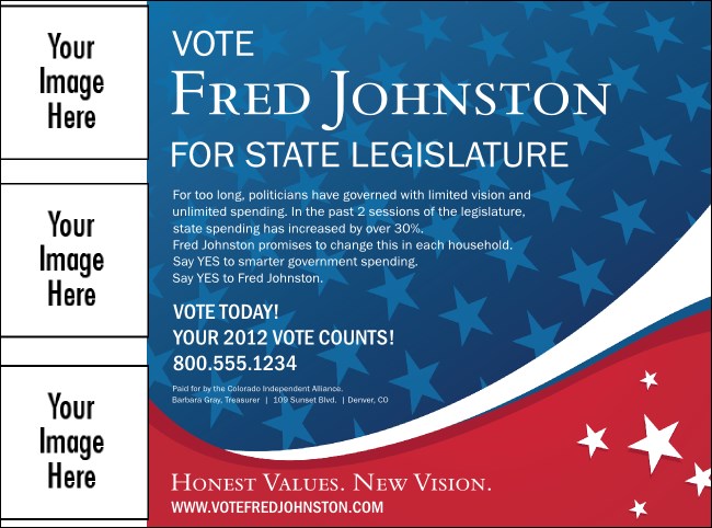 Patriotic Vote Flyer Product Front