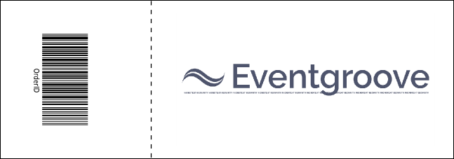 Yellow and Black Reserved  Event Ticket Product Back