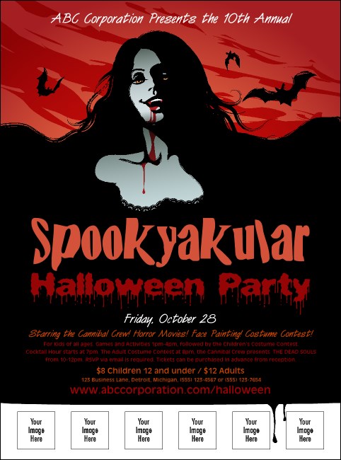 Sexy Vampire Logo Flyer Product Front