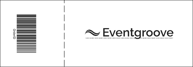 Black and White Logo Event Ticket 0007 Product Back