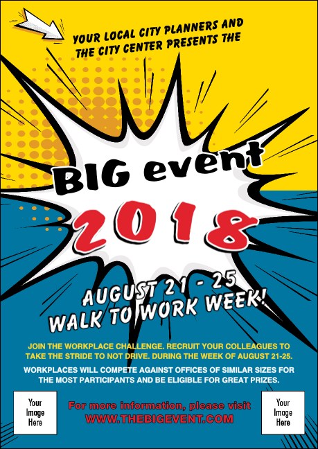 Retro Comic Book  Postcard Mailer Product Front