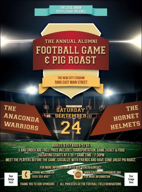 Football Lights Flyer Product Front