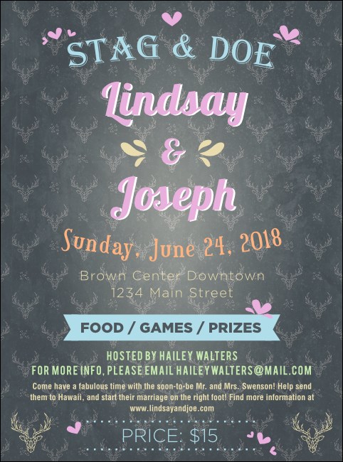 Stag and Doe Pattern Flyer Product Front