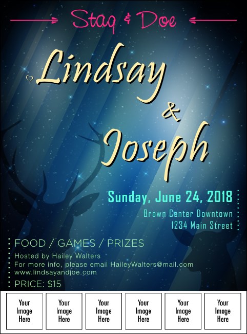 Stag and Doe Image Flyer Product Front