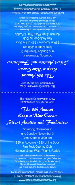 Nature Series - Blue Ocean Table Tent Product Front