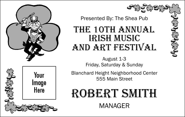 St. Patrick's Day VIP Event Badge Medium Product Front