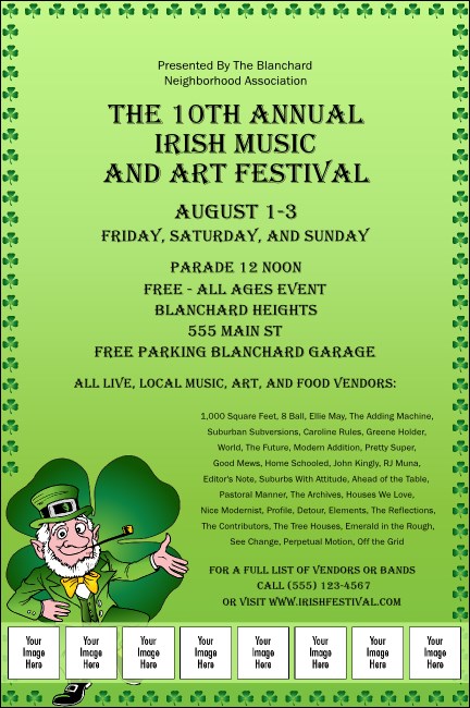 St Patrick's Day Colored Poster Product Front