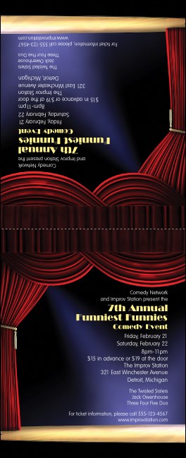 Stand Up Comedy Table Tent Product Front