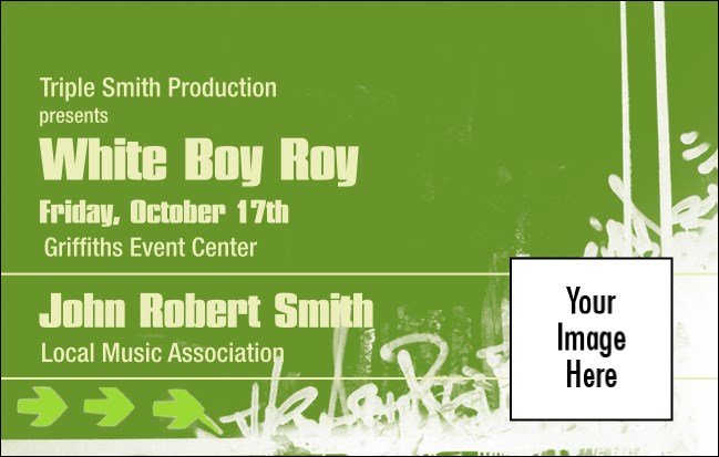 Hip Hop Green VIP Event Badge Medium