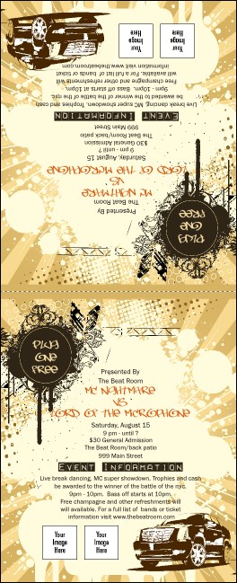 Hip Hop Concert Table Tent Product Front