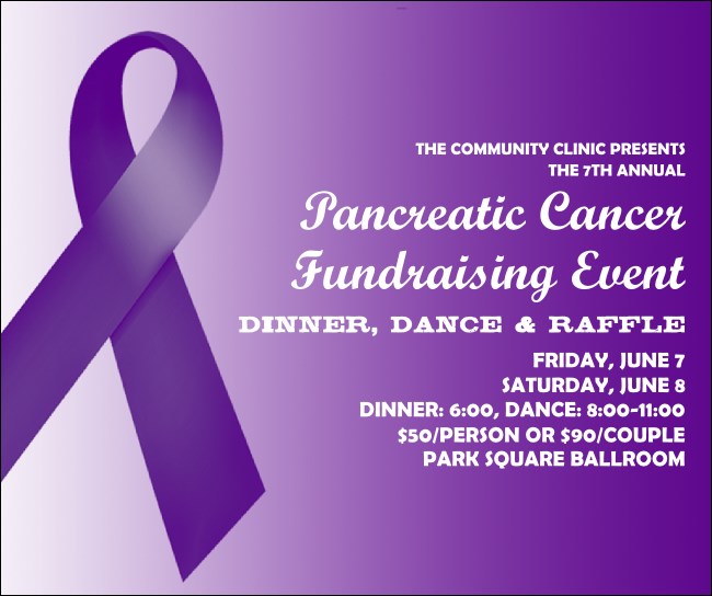 Purple Ribbon Facebook Post