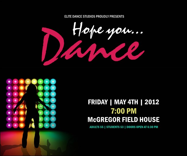 Stage Lights Facebook Post