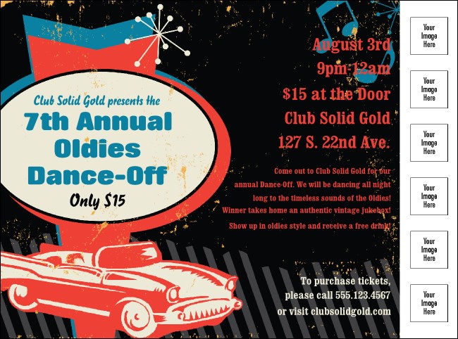 Oldies Flyer Product Front