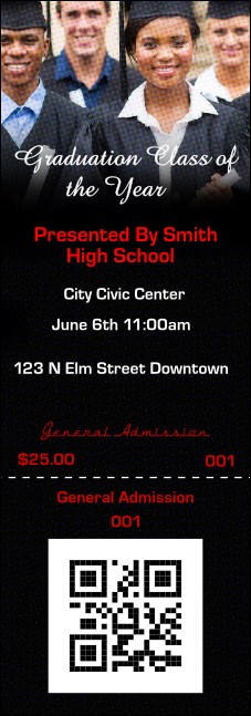 Graduation QR Event Ticket Event