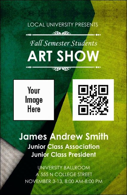 Abstract VIP Event Badge Small Product Front