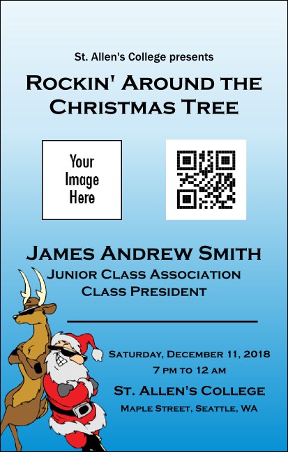 Cool Christmas VIP Event Badge Medium Product Front