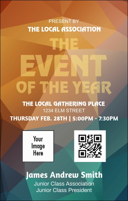 All Purpose Geometric VIP Event Badge Medium