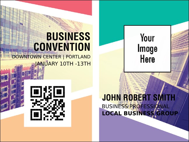 All Purpose Geometric Puzzle Economy Event Badge Product Front