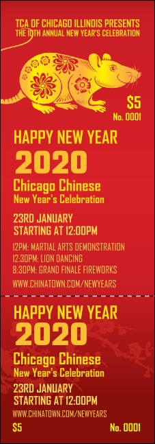 Chinese New Year Rat Event Ticket