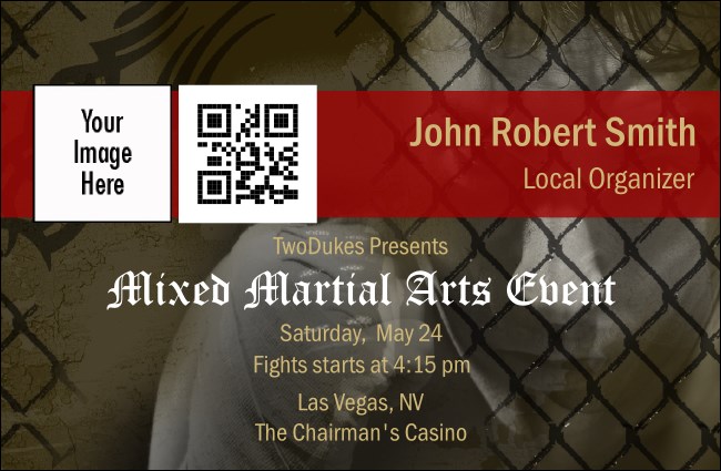 Mixed Martial Arts (Green) VIP Event Badge Small VIP Event Badge Small Product Front