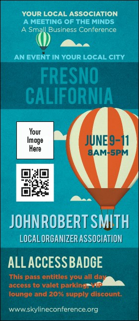 Fresno VIP Event Badge Large