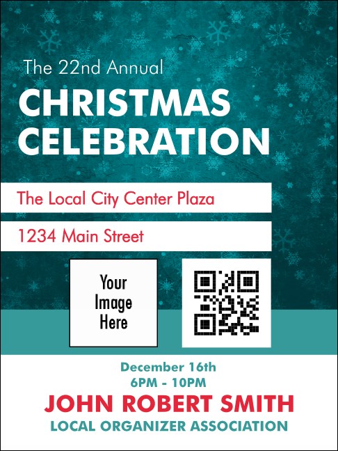 Holiday Snowflake Economy Event Badge Product Front