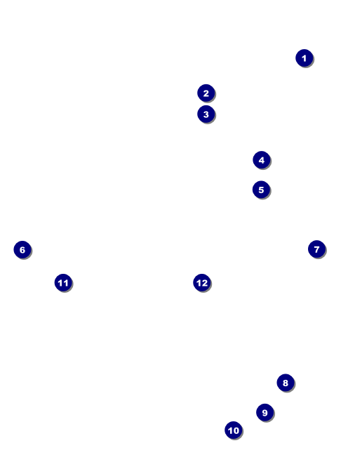 Fourth of July Hometown Economy Event Badge Front Field Markers