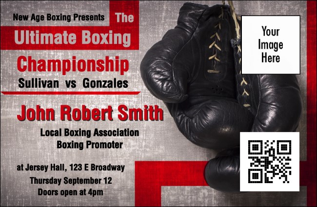 Boxing Gloves VIP Event Badge Small