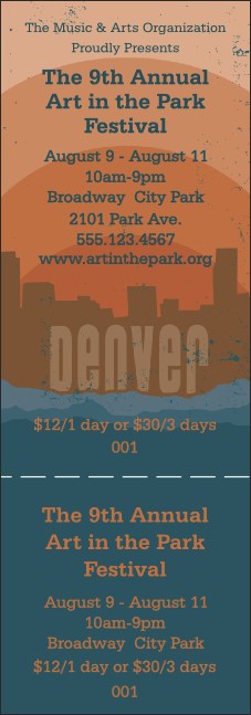 Denver General Admission Ticket Product Front