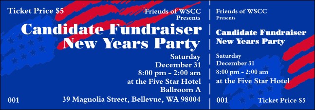 American Flag Ticket 003 Product Front