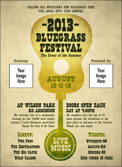 Guitar and Banjo Invitation Product Front