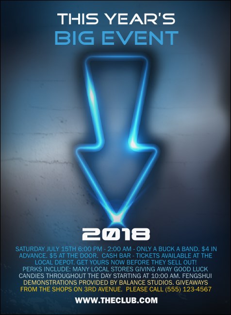 Night Club Neon Invitation