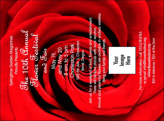 Red Rose Invitation Product Front