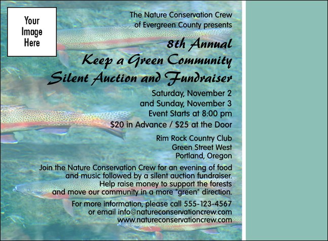 Nature Series - Trout Invitation Product Front