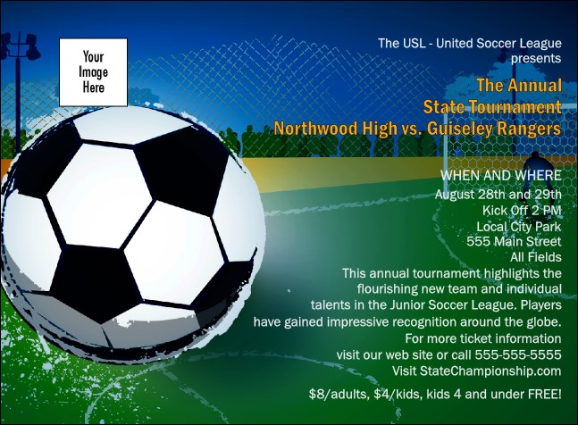 Soccer Ball Invitation Product Front