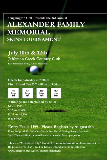 Golf Photo Poster Product Front