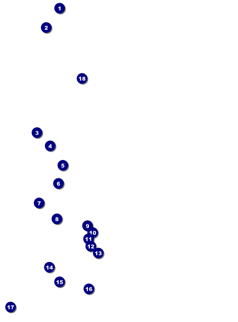 Sports Flyer 001 in Blue and Yellow Front Field Markers