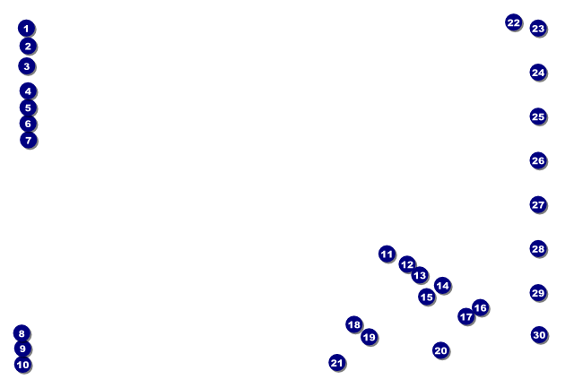 Christmas Ornament Purple Poster Front Field Markers