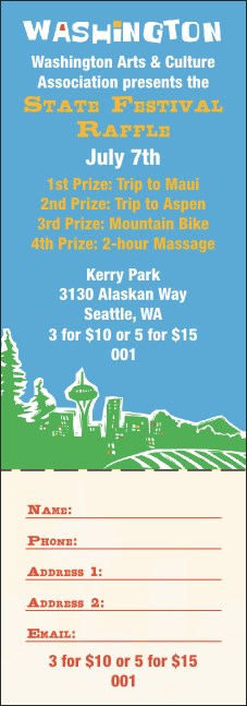 Washington Raffle Ticket